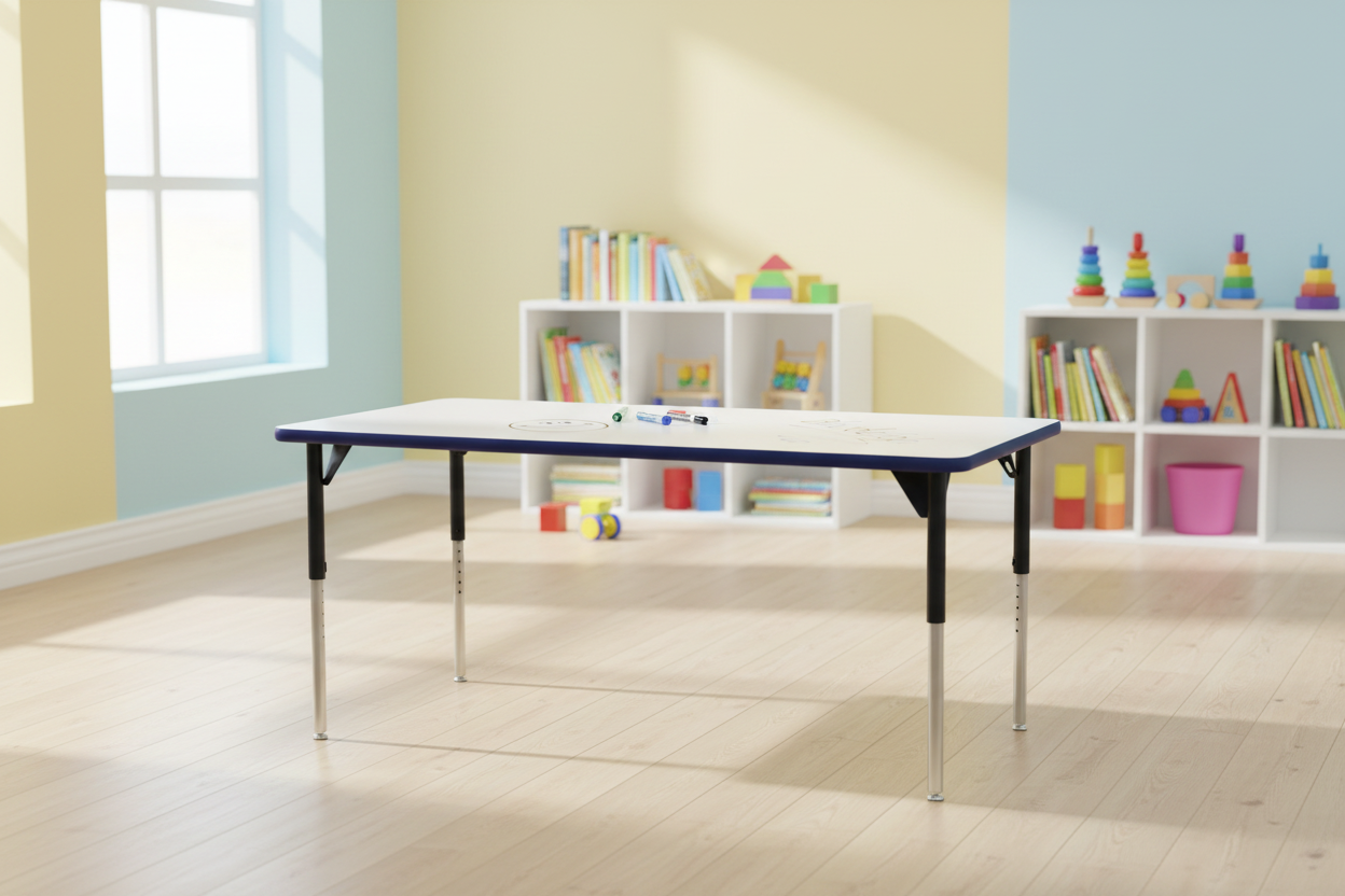 Table rectangle à hauteur ajustable - Tableau Blanc – Grande | MityBilt