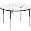 Table ronde hauteur ajustable – Tableau blanc  | MityBilt