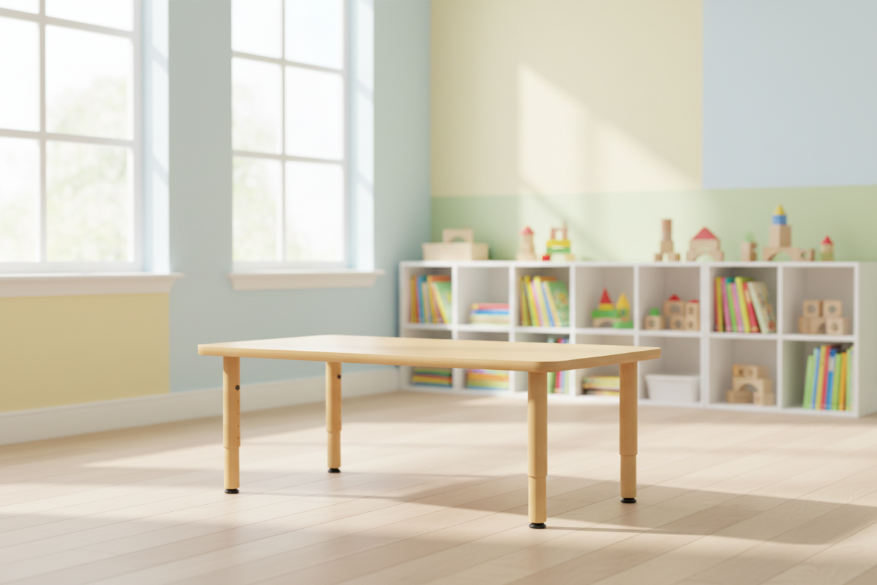 Table Environ Rectangle – Ajustable, robuste et sécuritaire | MityBilt