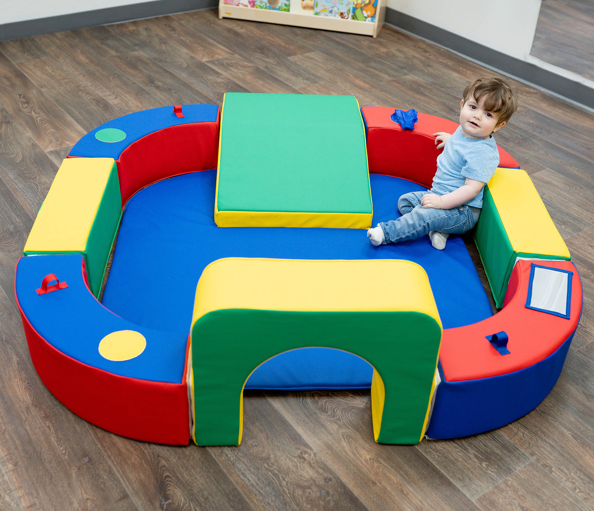 Anneau de jeu avec tunnel et glissade Children's Factory