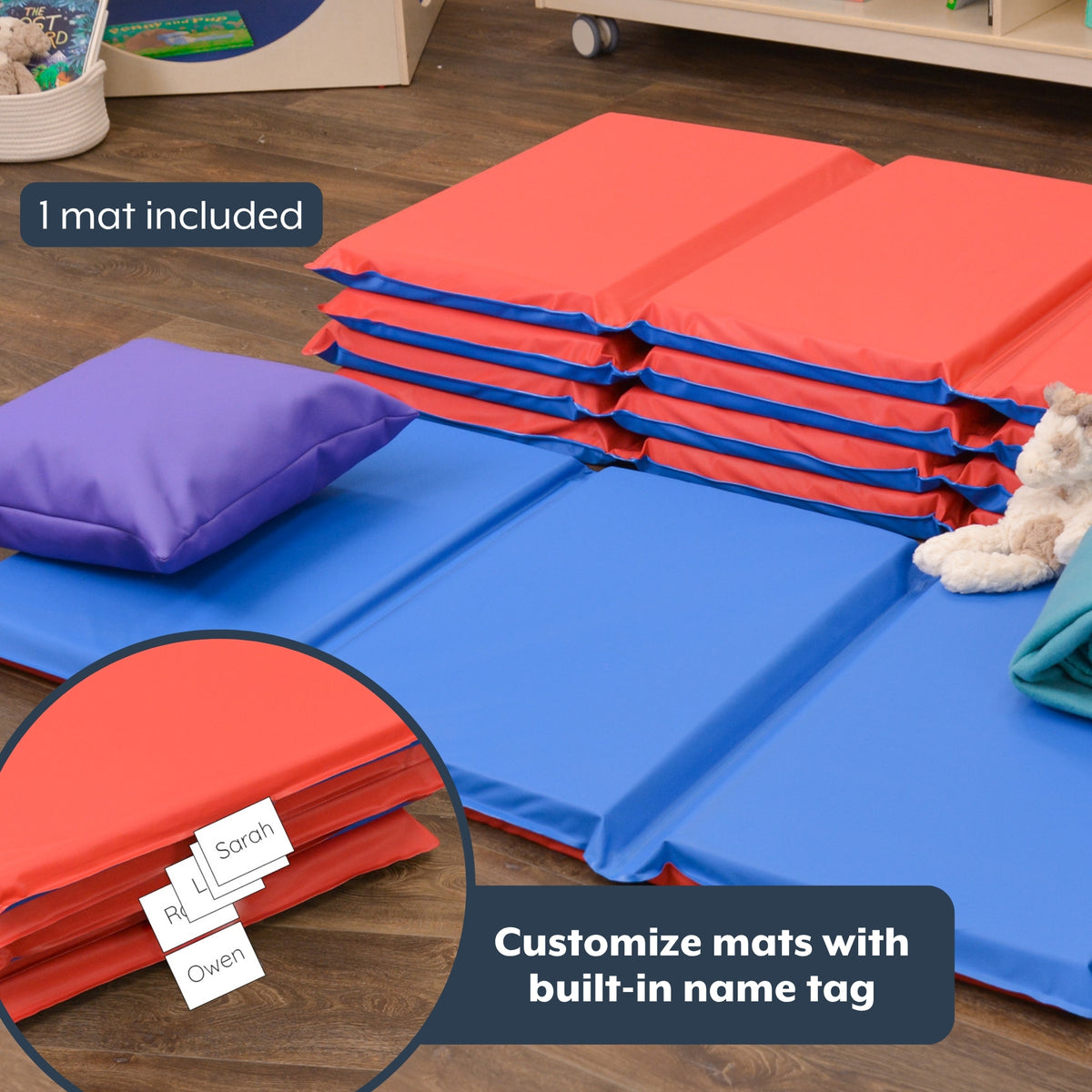 Matelas de sieste pliant 4 sections 2 po Children's Factory