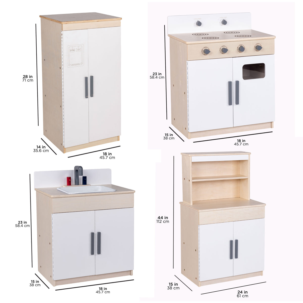 Jeux symboliques : ensemble de cuisine 4 morceaux