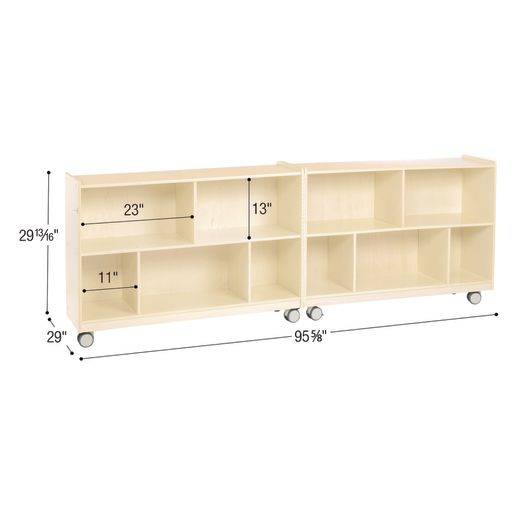 Rangement mobile pliable 2 tablettes 30 po Angeles Children's Factory