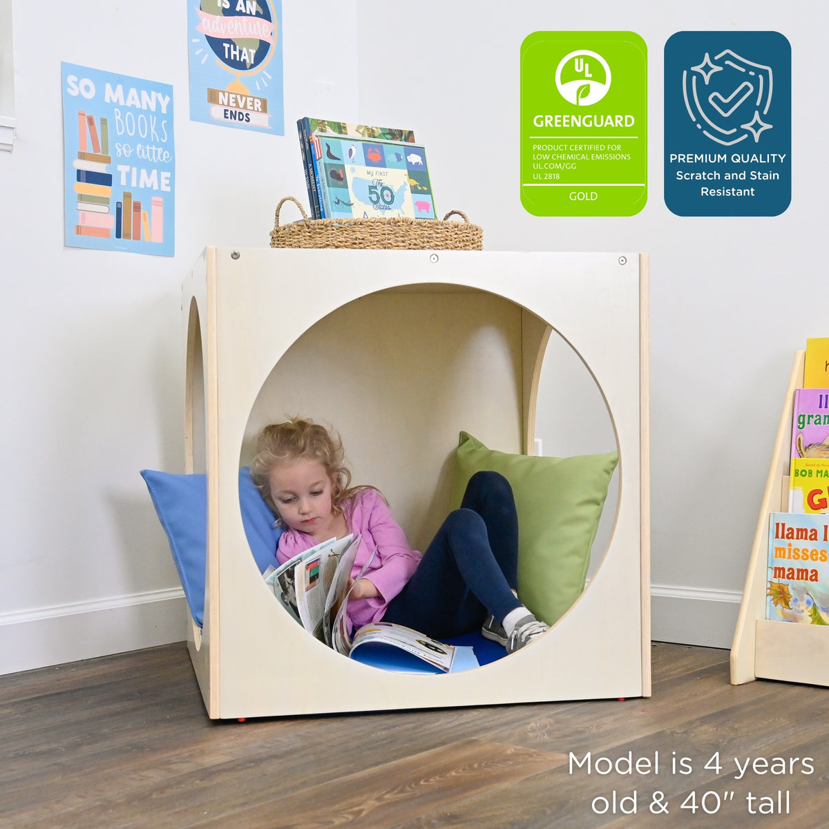 Cube de lecture tranquillité Children's Factory