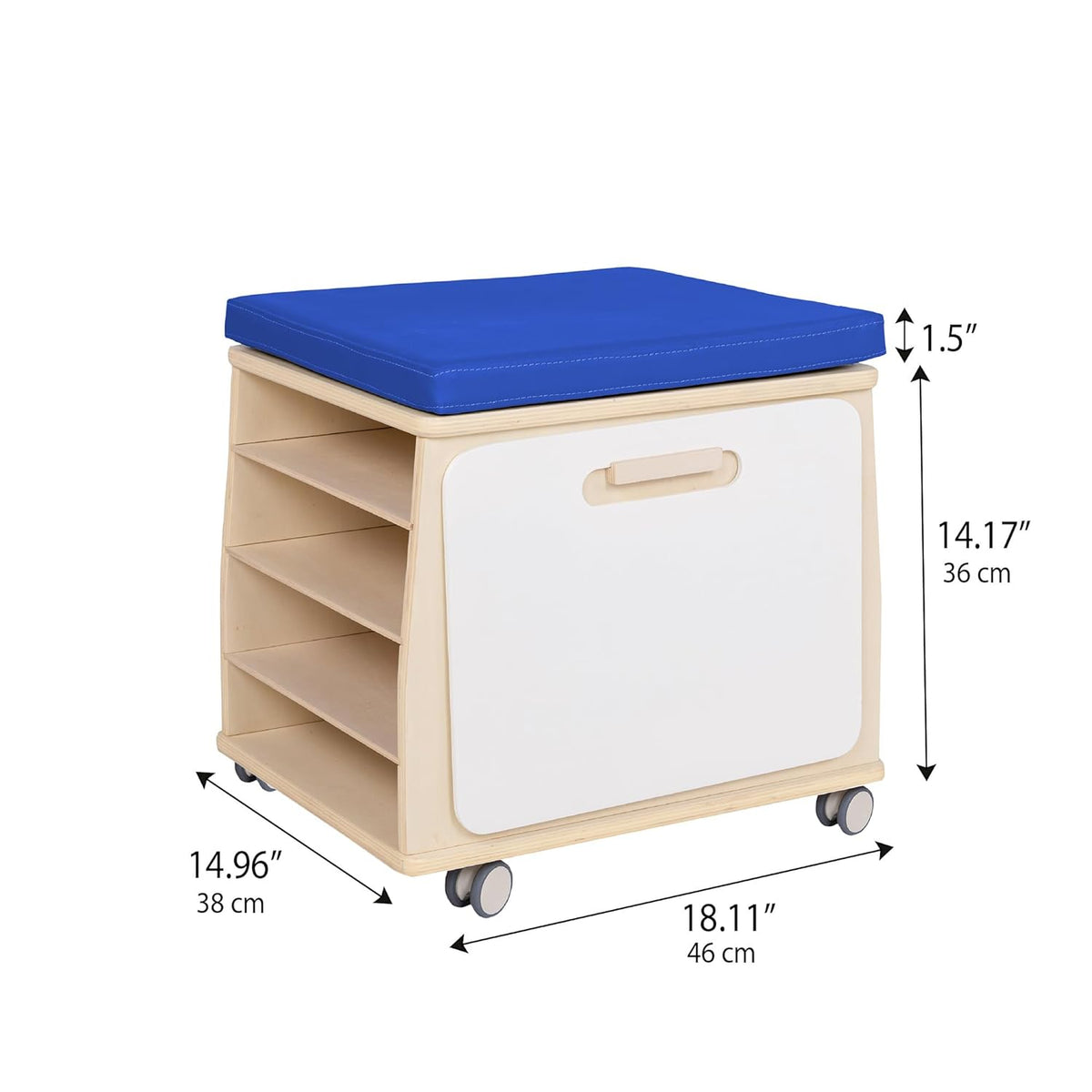 Tabouret mobile avec rangement Children's Factory