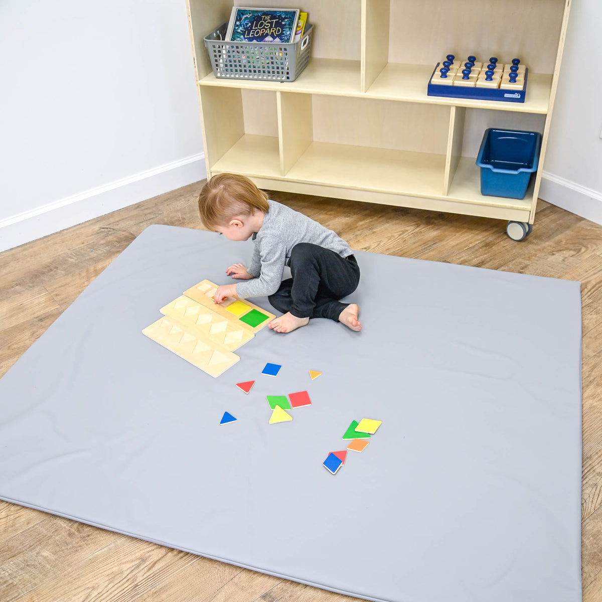 Tapis de sol réversible en mousse et similicuir, 4 x 5 pi, 1 po d'épaisseur