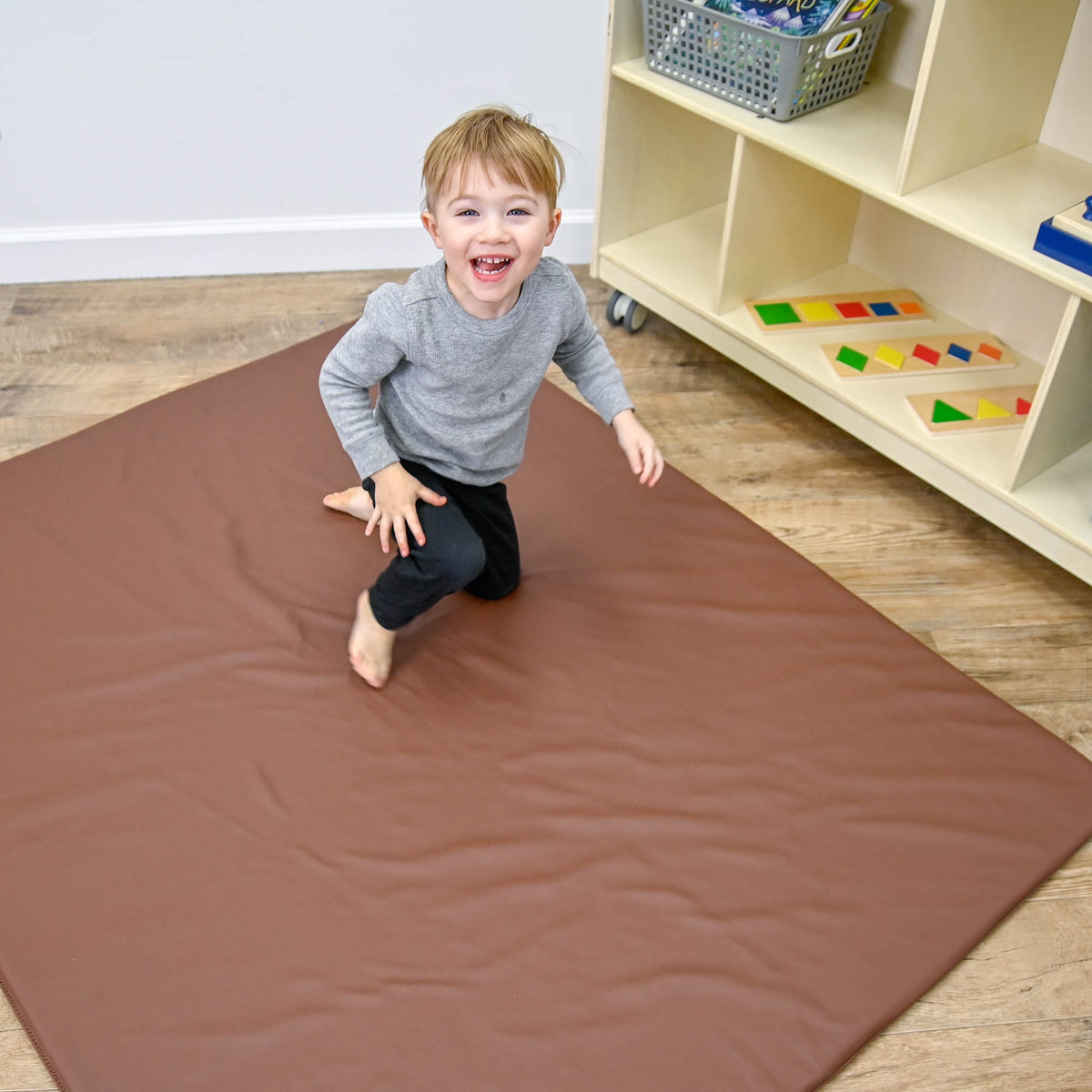 Tapis de sol réversible en mousse et similicuir, 4 x 5 pi, 1 po d'épaisseur