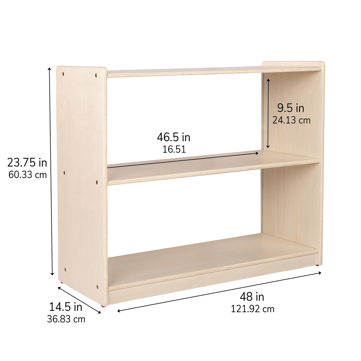 Rangement mobile dos transparent 24 po Children's Factory