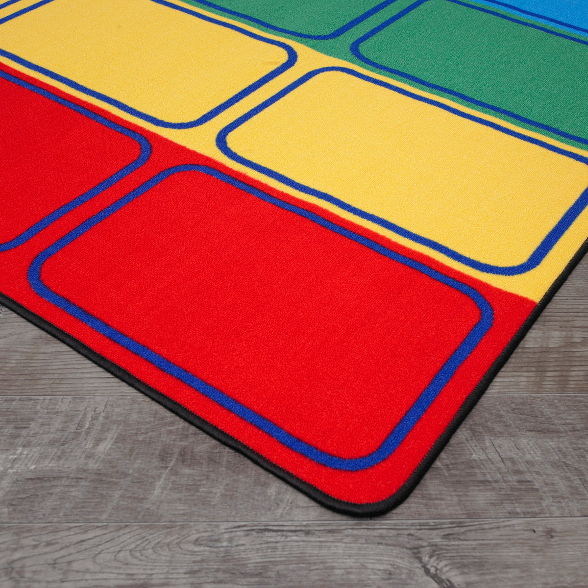 Tapis à rangées d'assise pour cercle de groupe en polyamide, 6 x 9 pi