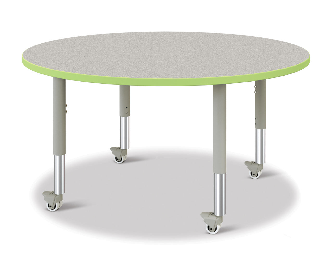 Table scolaire ronde à hauteur ajustable | 48"