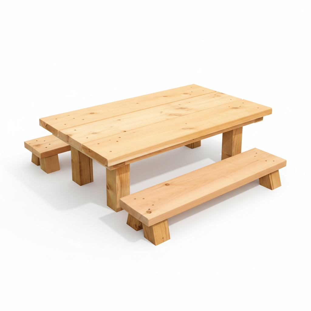 Outdoor Picnic Table for Toddlers