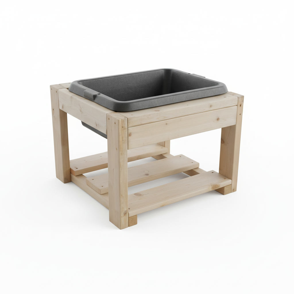 Outdoor sensory table for daycare