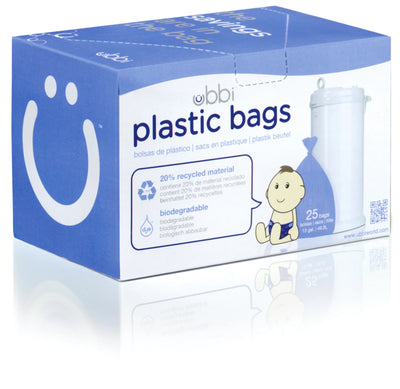 Sacs en plastique Ubbi – 25 Unités, 57L