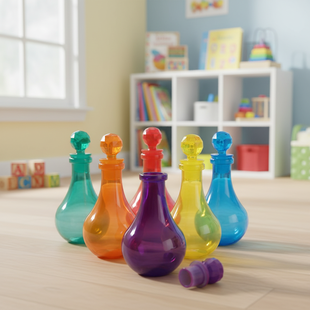 Bouteilles colorées à potion – Ensemble de 5