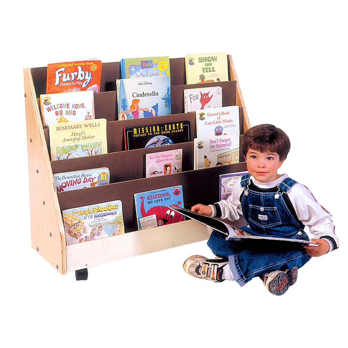 Présentoir à livres primaire à 5 tablettes
