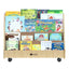 Présentoir à livres - 4 tablettes en bois