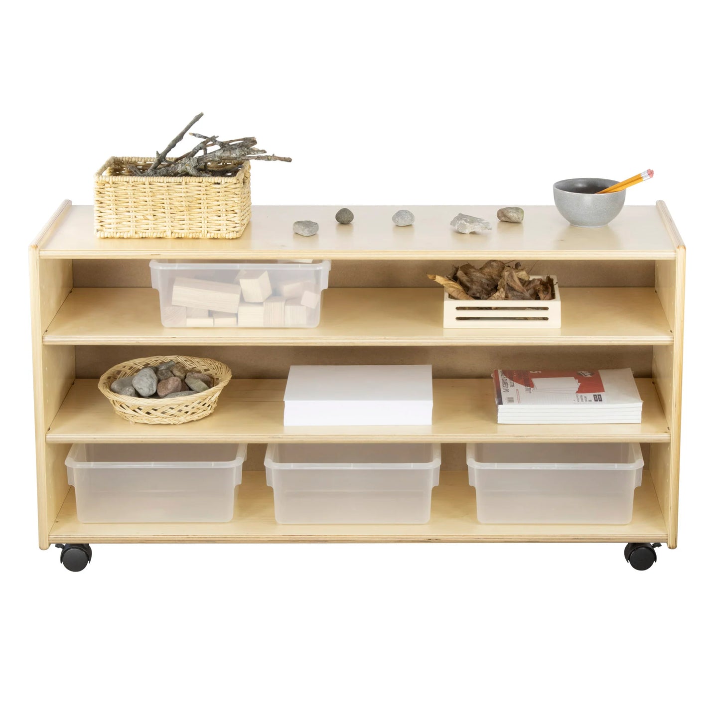 Meuble de rangement - 2 tablettes réglables