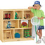 Meuble de rangement pour garderie et CPE sur roulettes